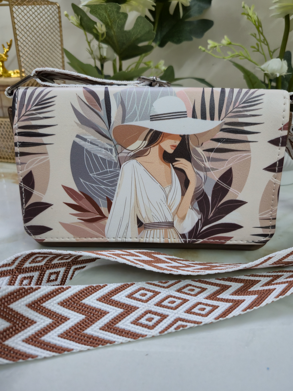 Women Portrait Printed Bag