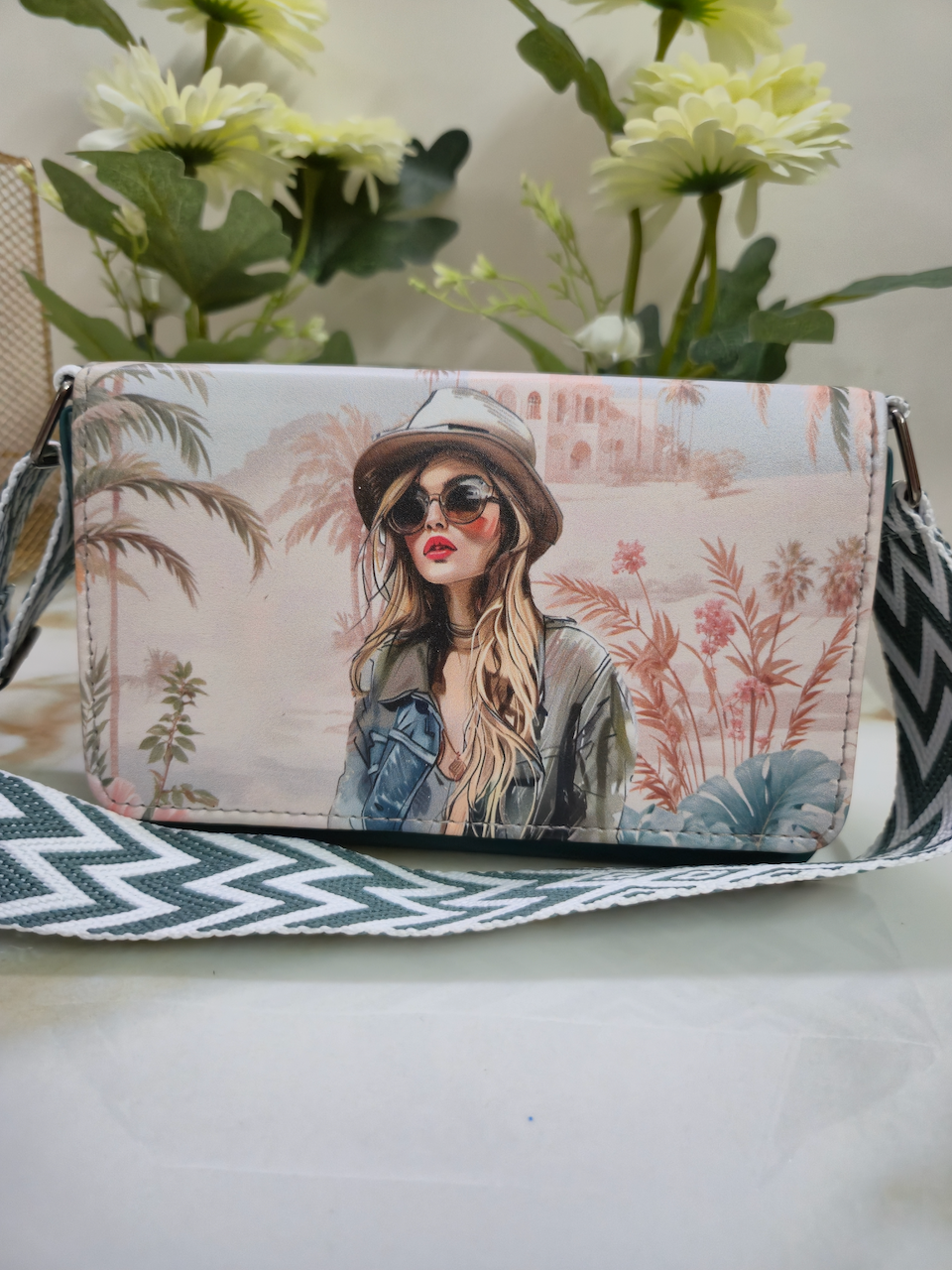 Women Portrait Printed Bag