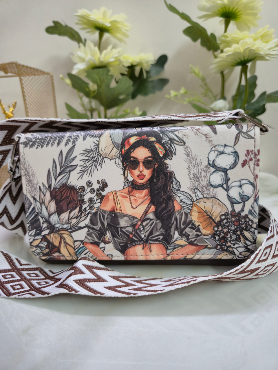 Women Portrait Printed Bag