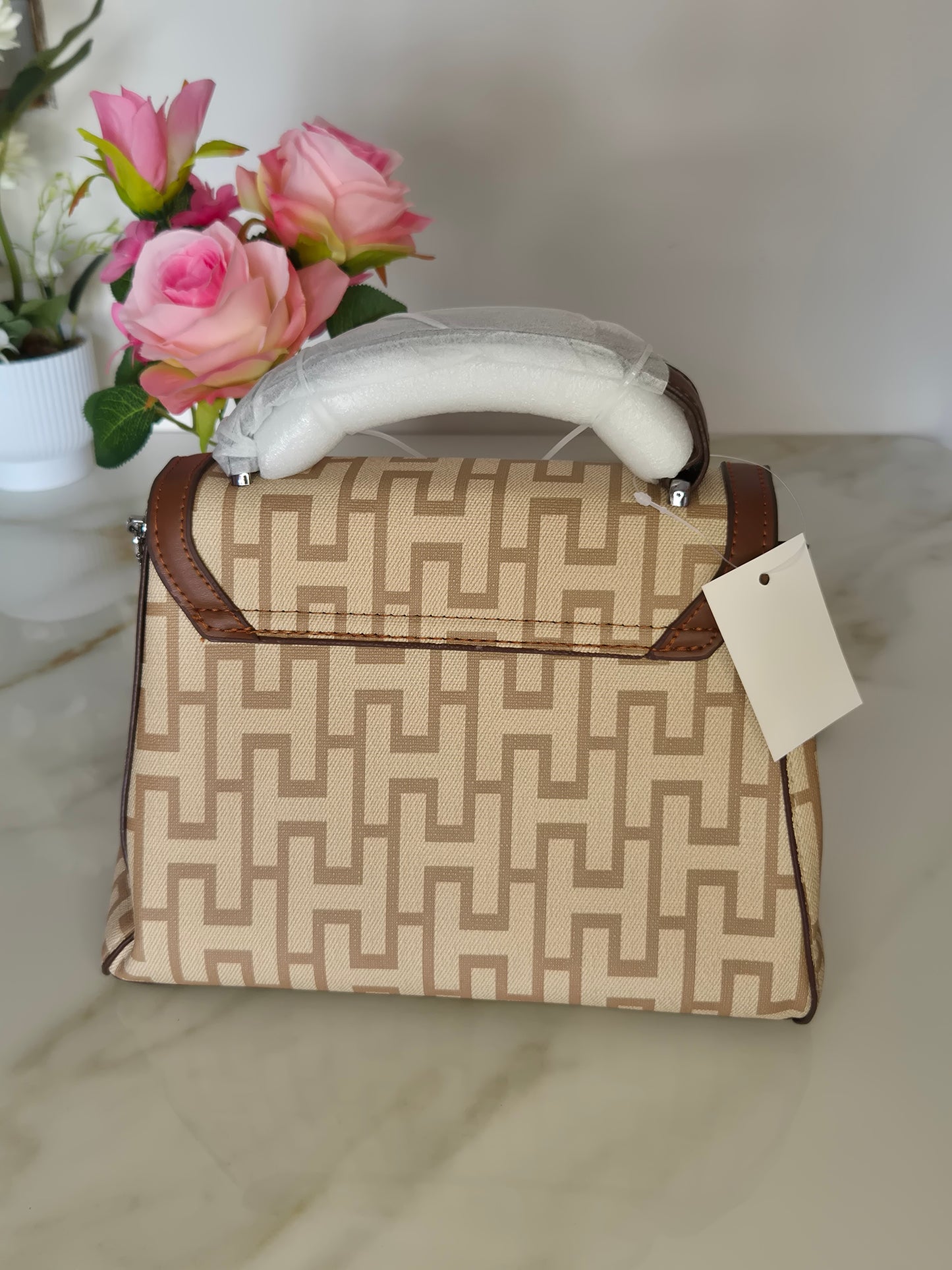 Beige Luxe Satchel