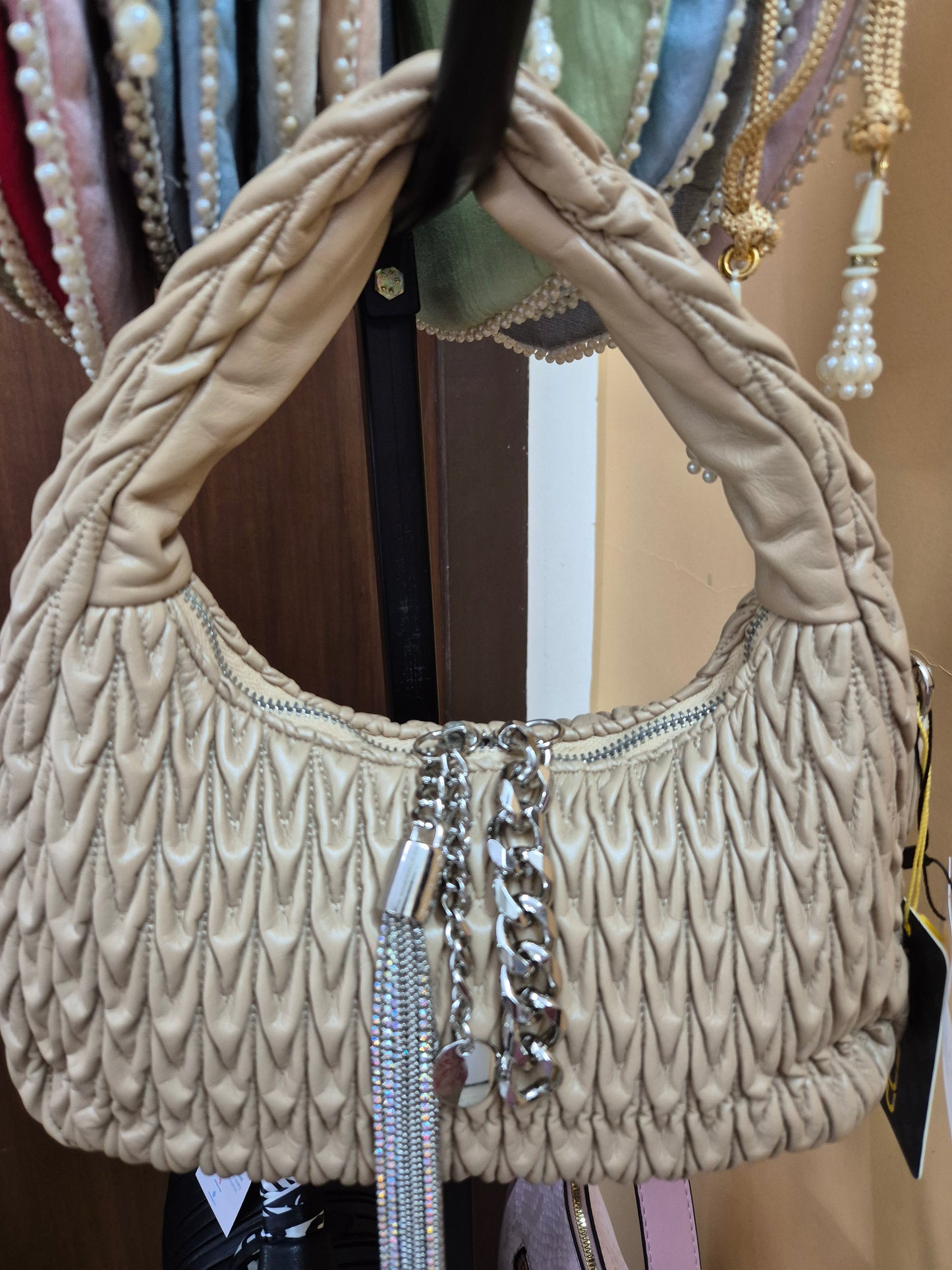 Quilted Leather Baguette