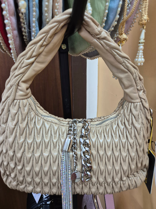 Quilted Leather Baguette