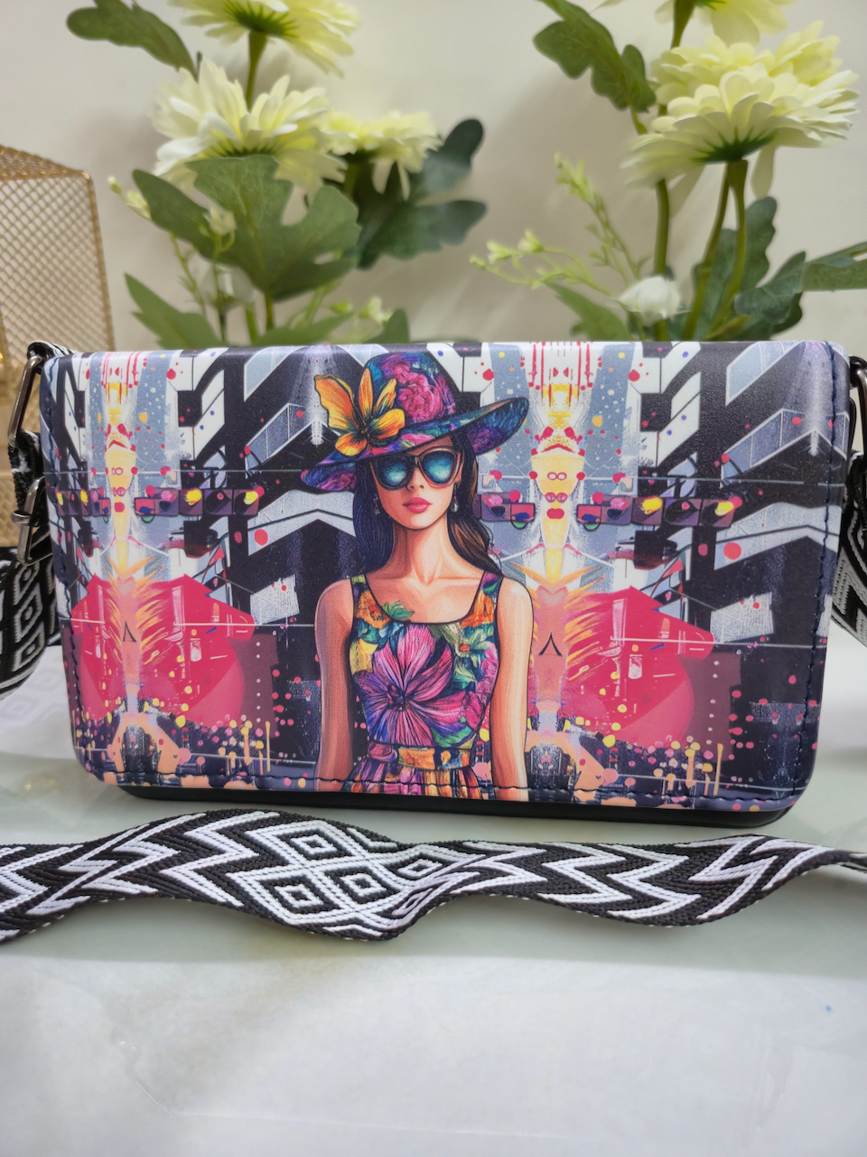 Women Portrait Printed Bag