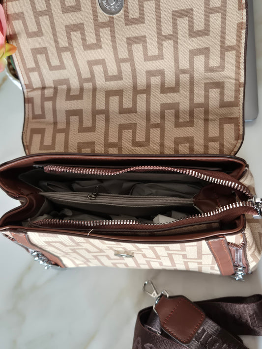 Beige Luxe Satchel